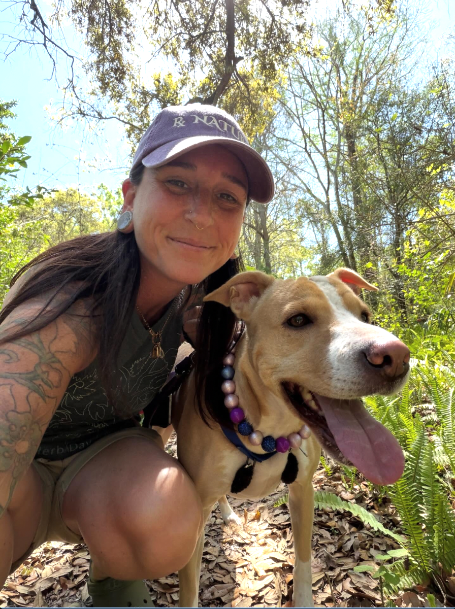 Michelle Bosworth with her cute dog